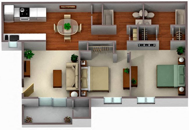 Palm Crest at Station 40_Phoenix AZ_Floor Plan_Two Bedroom Two Bathroom Duplex Palm Crest at Station 40_Phoenix AZ_Floor Plan_Two Bedroom Two Bathroom Duplex